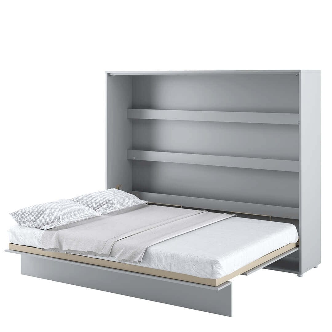 Letto a Scomparsa con meccanismo pneumatico Bed Concept Orizzontale Grigio Opaco, 160 x 200 cm