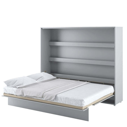 Letto a Scomparsa con meccanismo pneumatico Bed Concept Orizzontale Grigio Opaco, 160 x 200 cm