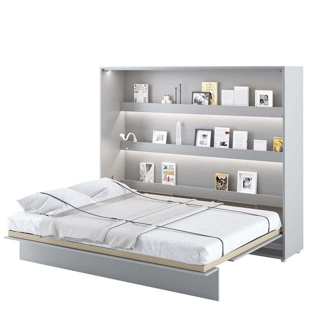 Letto a Scomparsa con meccanismo pneumatico Bed Concept Orizzontale Grigio Opaco, 160 x 200 cm (2)