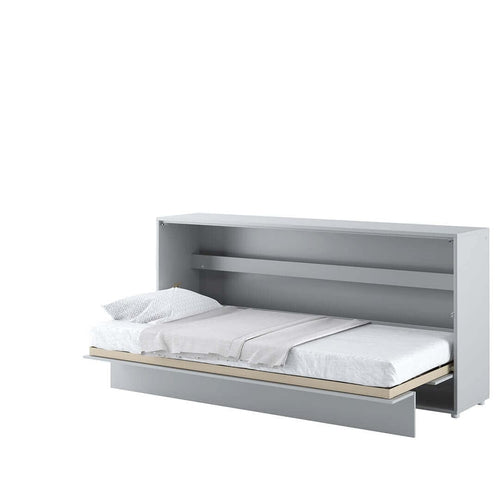 Letto a Scomparsa con meccanismo pneumatico Bed Concept Orizzontale Grigio Opaco, 90 x 200 cm