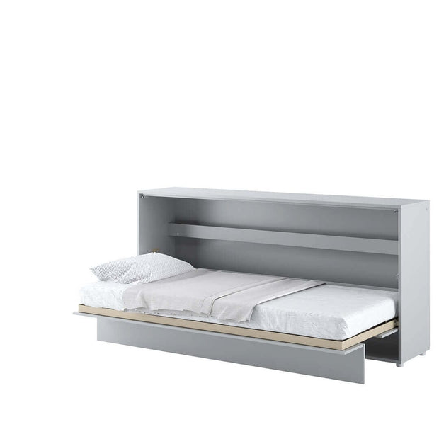 Letto a Scomparsa con meccanismo pneumatico Bed Concept Orizzontale Grigio Opaco, 90 x 200 cm