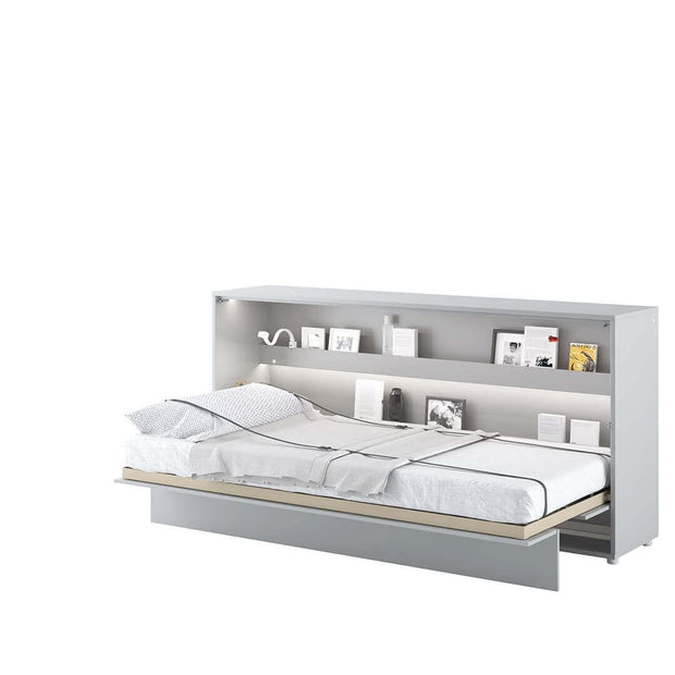 Letto a Scomparsa con meccanismo pneumatico Bed Concept Orizzontale Grigio Opaco, 90 x 200 cm (2)