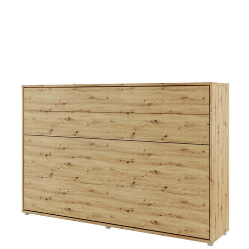 Letto a Scomparsa con meccanismo pneumatico Bed Concept Orizzontale Quercia, 120 x 200 cm (1)