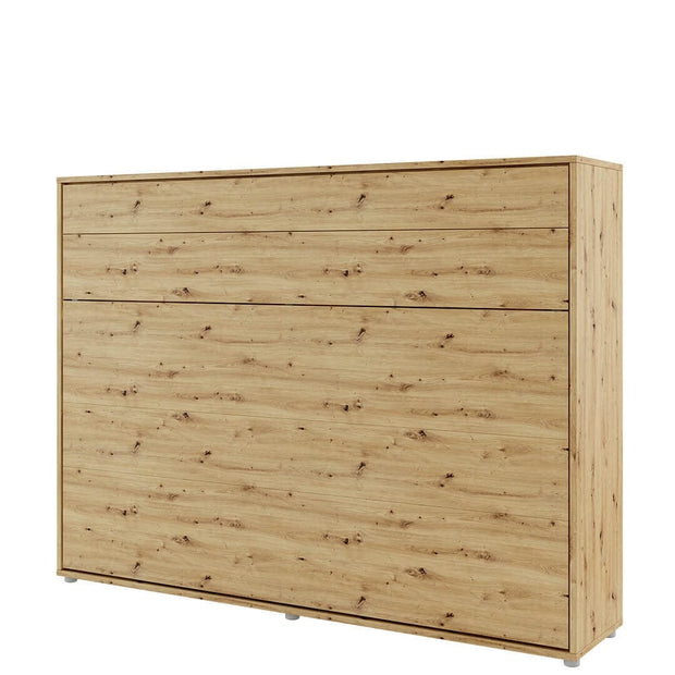 Letto a Scomparsa con meccanismo pneumatico Bed Concept Orizzontale Quercia, 140 x 200 cm (1)