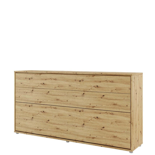 Letto a Scomparsa con meccanismo pneumatico Bed Concept Orizzontale Quercia, 200 x 90 cm (1)