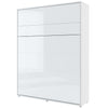 Letto a Scomparsa con meccanismo pneumatico Bed Concept Verticale Bianco Lucido, 160 x 200 cm