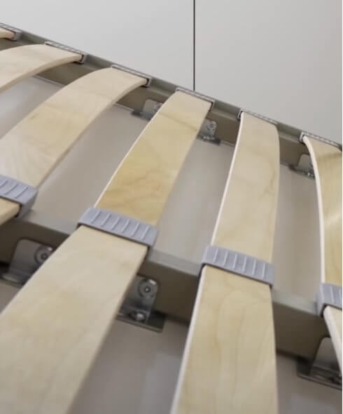 Letto a Scomparsa con meccanismo pneumatico Bed Concept Verticale Bianco Lucido, 160 x 200 cm (6)