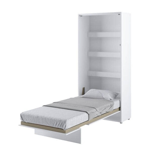 Letto a Scomparsa con meccanismo pneumatico Bed Concept Verticale Bianco Lucido, 90 x 200 cm (1)