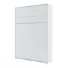 Lenart Letto a Scomparsa con meccanismo pneumatico Bed Concept Verticale Bianco Opaco, 140 x 200 cm
