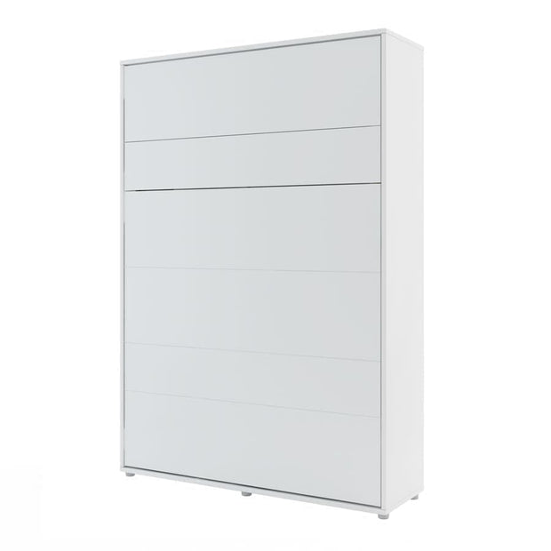 Lenart Letto a Scomparsa con meccanismo pneumatico Bed Concept Verticale Bianco Opaco, 140 x 200 cm