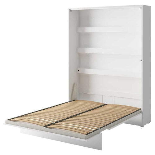 Lenart Letto a Scomparsa con meccanismo pneumatico Bed Concept Verticale Bianco Opaco, 140 x 200 cm