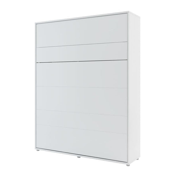 Letto a Scomparsa con meccanismo pneumatico Bed Concept Verticale Bianco Opaco, 160 x 200 cm