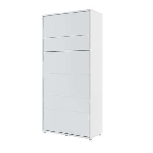 Letto a Scomparsa con meccanismo pneumatico Bed Concept Verticale Bianco Opaco, 90 x 200 cm