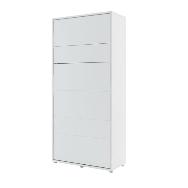 Letto a Scomparsa con meccanismo pneumatico Bed Concept Verticale Bianco Opaco, 90 x 200 cm