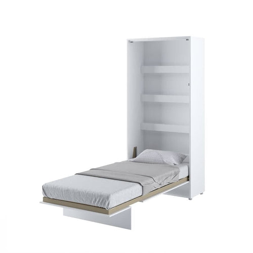Letto a Scomparsa con meccanismo pneumatico Bed Concept Verticale Bianco Opaco, 90 x 200 cm (1)