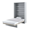 Letto a Scomparsa con meccanismo pneumatico Bed Concept Verticale Grigio Opaco, 120 x 200 cm (1)