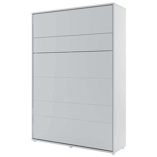 Letto a Scomparsa con meccanismo pneumatico Bed Concept Verticale Grigio Opaco, 140 x 200 cm
