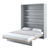 Letto a Scomparsa con meccanismo pneumatico Bed Concept Verticale Grigio Opaco, 160 x 200 cm (1)