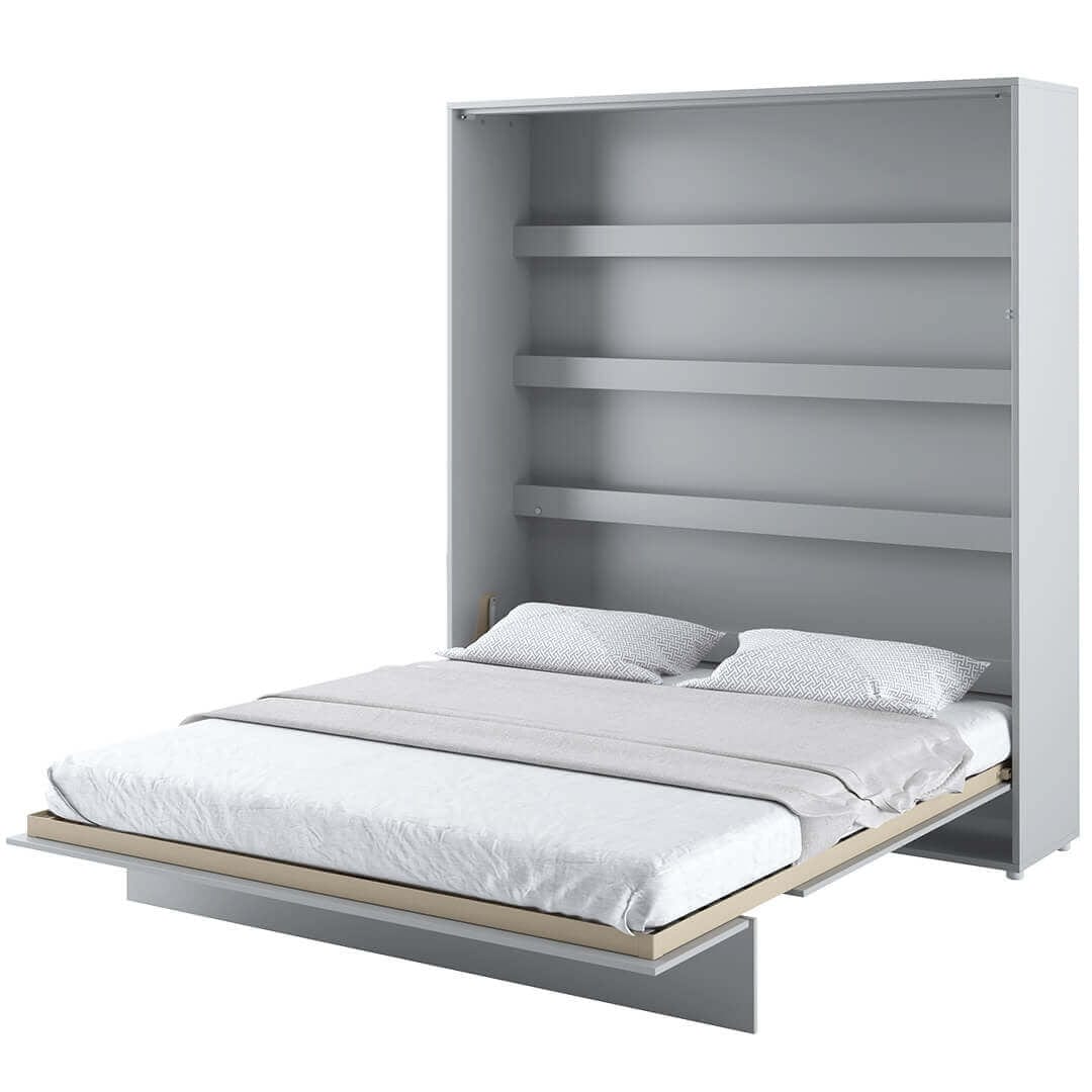 Letto a Scomparsa con meccanismo pneumatico Bed Concept Verticale Grigio Opaco, 180 x 200 cm
