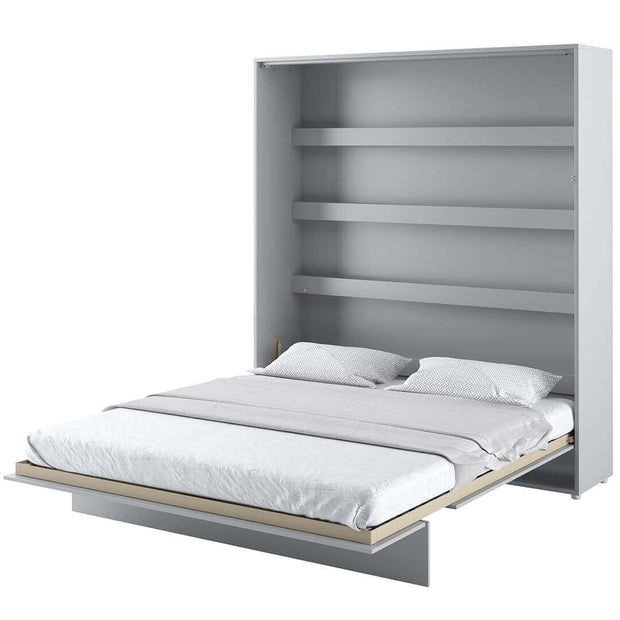 Letto a Scomparsa con meccanismo pneumatico Bed Concept Verticale Grigio Opaco, 180 x 200 cm