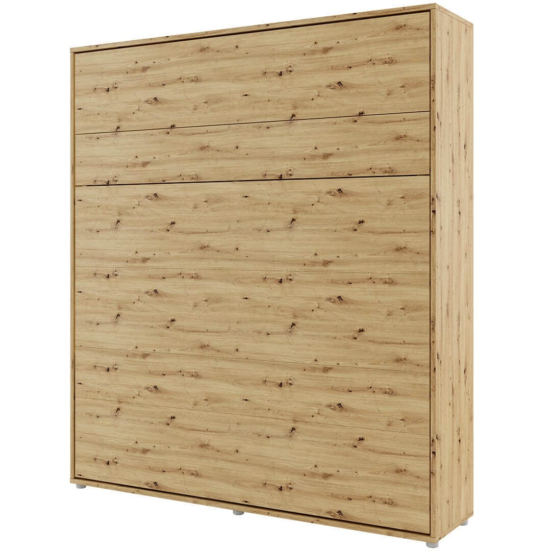 Letto a Scomparsa con meccanismo pneumatico Bed Concept Verticale Quercia, 180 x 200 cm