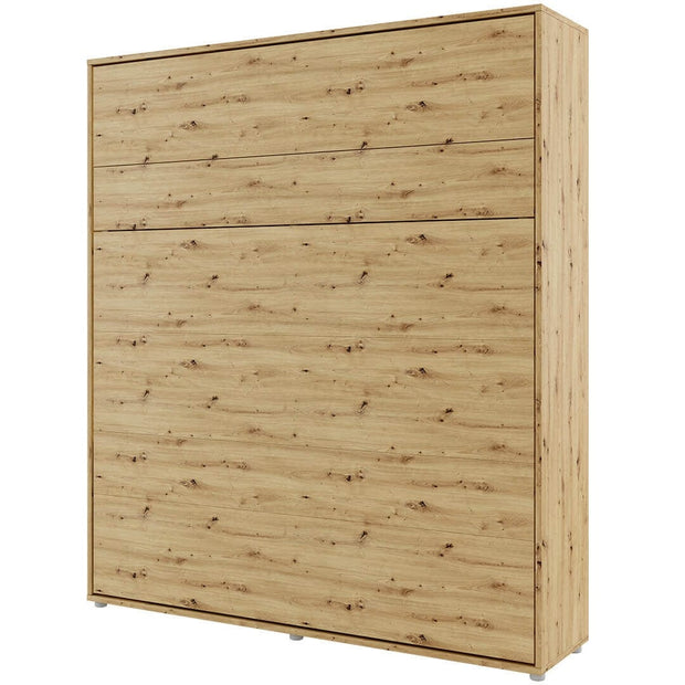 Letto a Scomparsa con meccanismo pneumatico Bed Concept Verticale Quercia, 180 x 200 cm