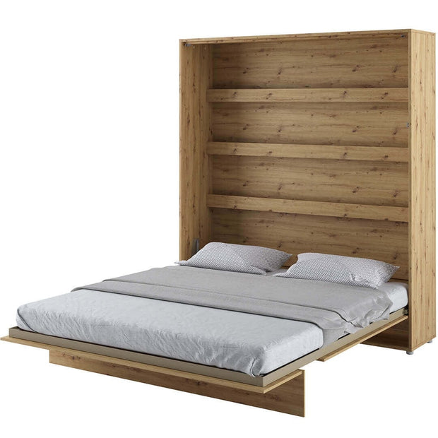 Letto a Scomparsa con meccanismo pneumatico Bed Concept Verticale Quercia, 180 x 200 cm (1)