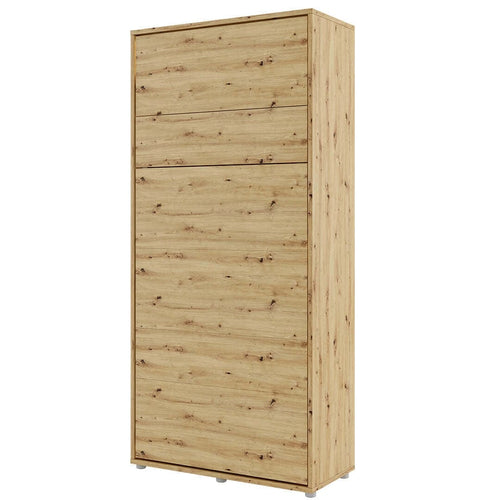 Letto a Scomparsa con meccanismo pneumatico Bed Concept Verticale Quercia, 200 x 90 cm