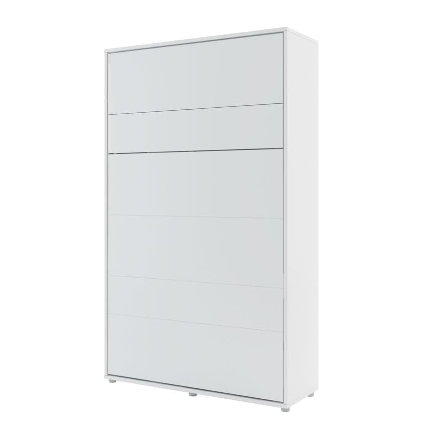 Letto a Scomparsa con meccanismo pneumatico e illuminazione Bed Concept Verticale Bianco Opaco, 120 x 200 cm (1)