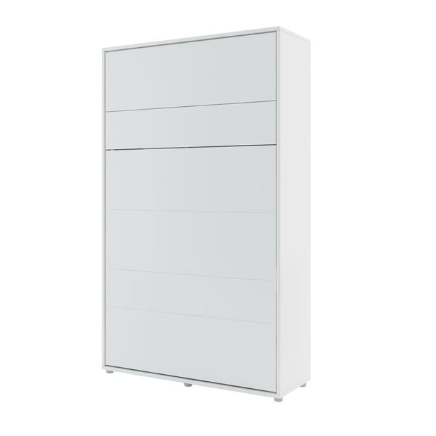 Letto a Scomparsa con meccanismo pneumatico e illuminazione Bed Concept Verticale Bianco Opaco, 120 x 200 cm (1)