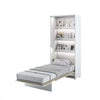 Letto a Scomparsa con meccanismo pneumatico e illuminazione Bed Concept Verticale Bianco Opaco, 200 x 90 cm