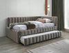 Letto estraibile in velluto Alfie Beige & SMP-PAT-ALFIE-VELVET-DARK-BEIGE