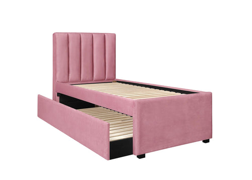 Halmar Letto estraibile in velluto Russo Rosa