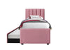 Halmar Letto estraibile in velluto Russo Rosa