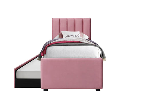 Halmar Letto estraibile in velluto Russo Rosa
