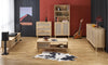 Halmar Letto imbottito con 2 cassetti in legno Borneo Quercia