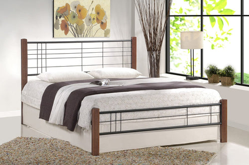 Halmar Letto in legno e metallo Viera ciliegio