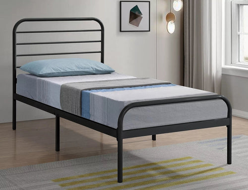 Letto in metallo Bolonia Nero & SMP-PAT-BOLONIA-BLACK