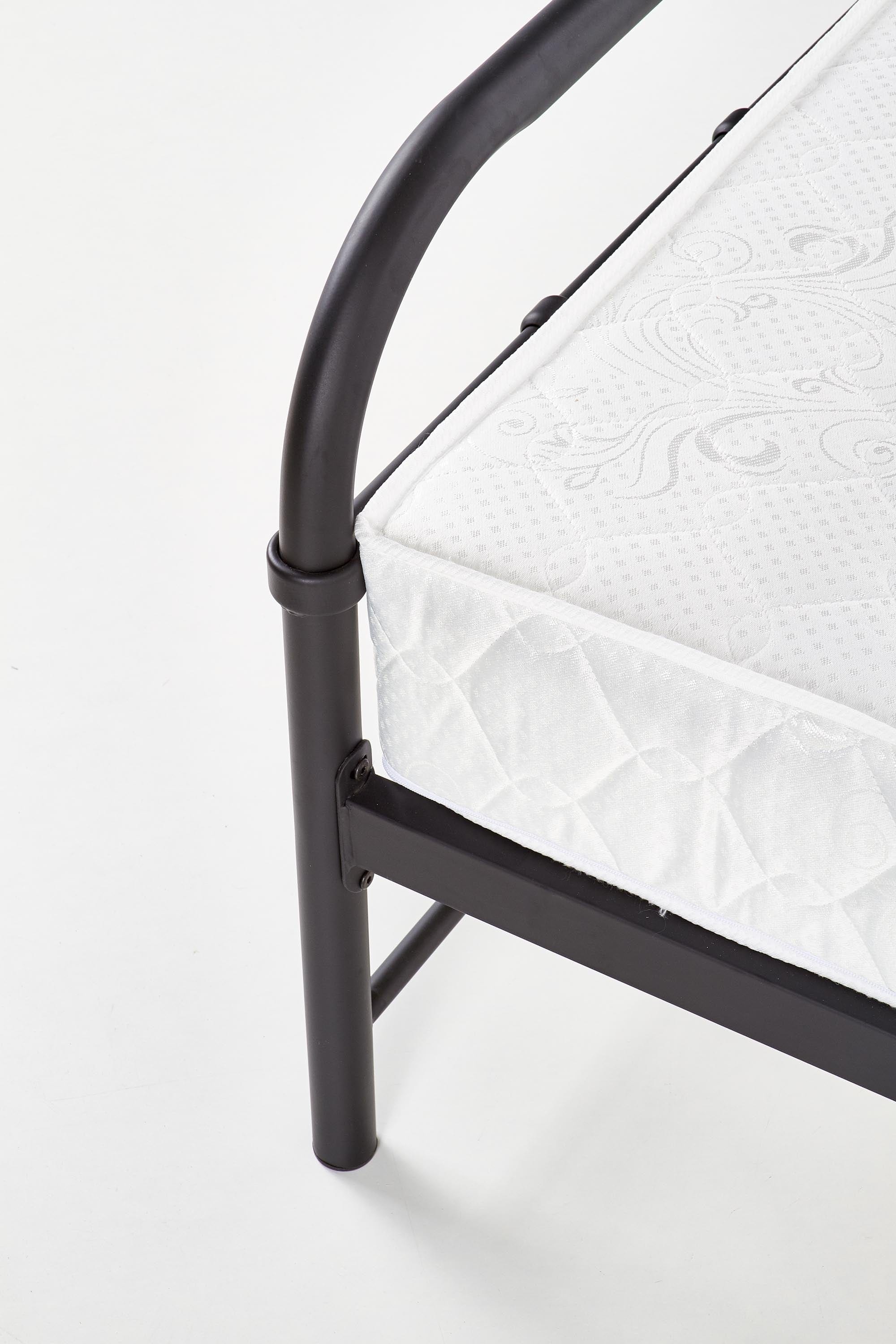 Halmar Letto in metallo Lina Nero