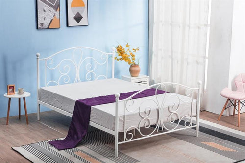 Halmar Letto in metallo Panama Bianco
