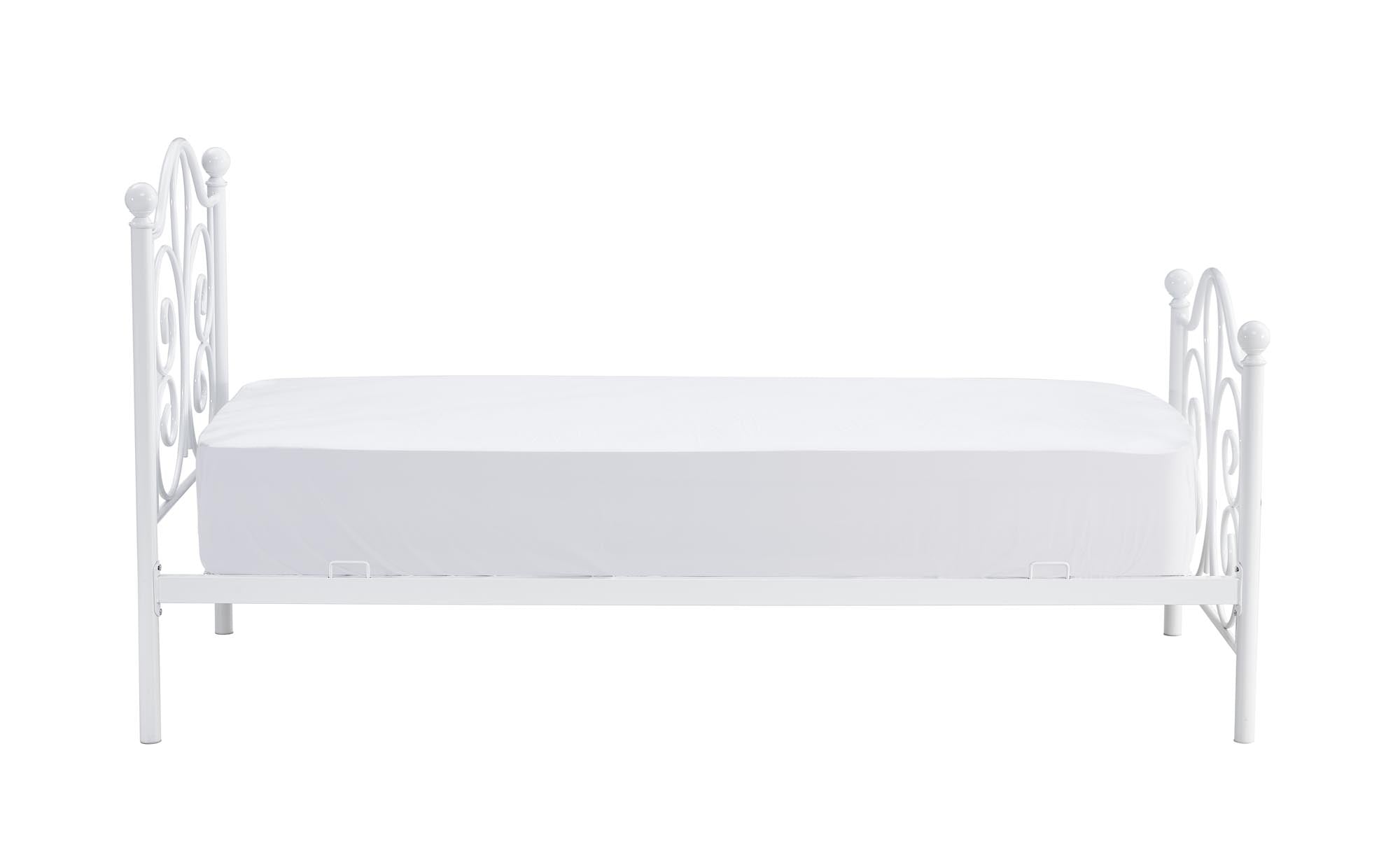 Halmar Letto in metallo Panama Bianco