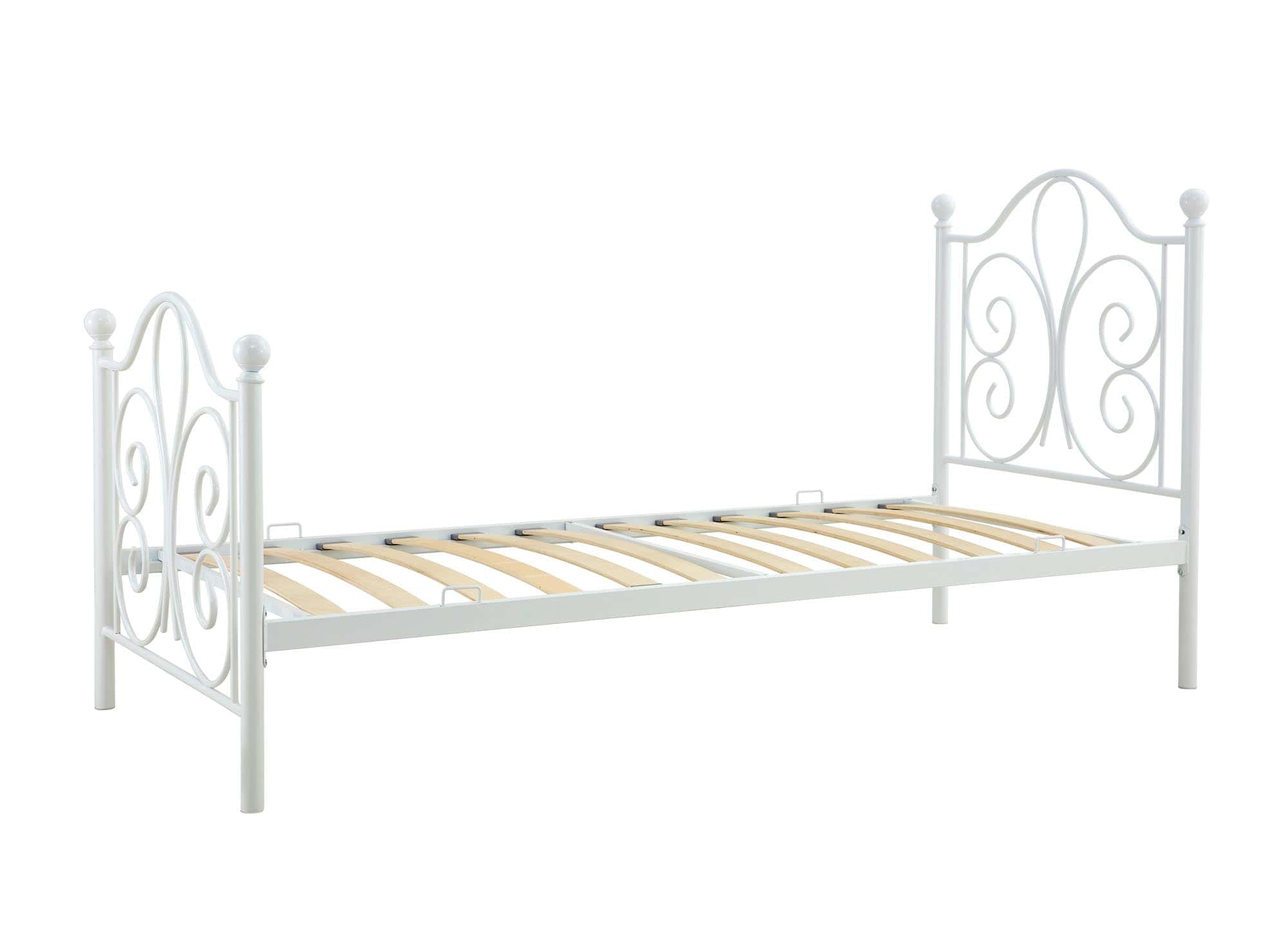 Halmar Letto in metallo Panama Bianco
