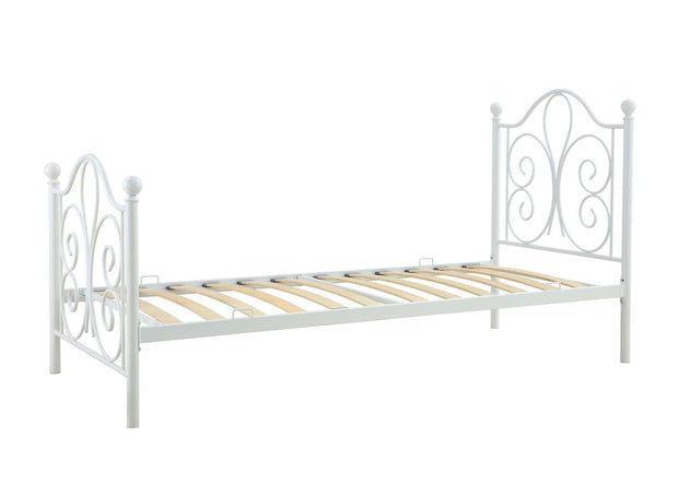 Halmar Letto in metallo Panama Bianco