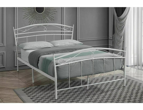 Letto in metallo Siena Bianco & SMP-PAT-SIENA-WHITE & SMP-PAT-SIENA-WHITE
