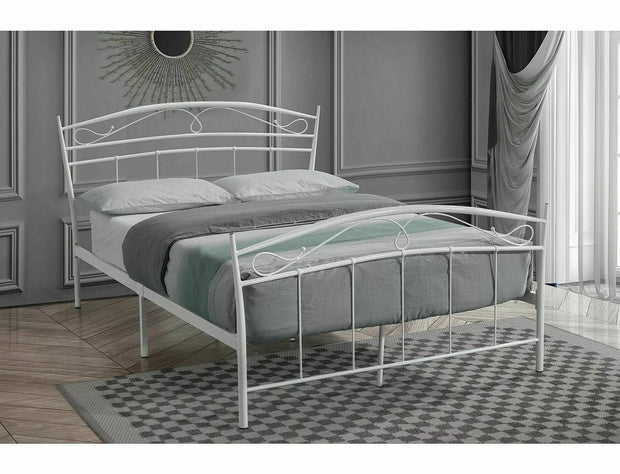 Letto in metallo Siena Bianco & SMP-PAT-SIENA-WHITE & SMP-PAT-SIENA-WHITE