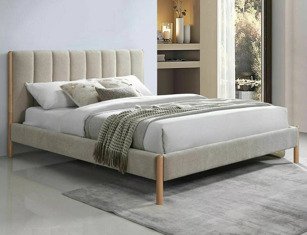Letto in tessuto Belmont Raven Beige & SMP-PAT-BELMONT-RAVEN-DARK-BEIGE