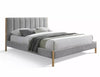 Letto in tessuto Belmont Raven Grigio (1)