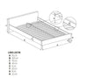 Letto in truciolato Liamis Loz Quercia (1)