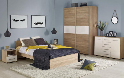 Letto in truciolato Liamis Loz Quercia (1)