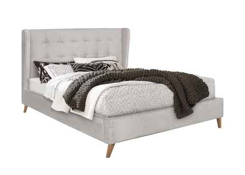 Halmar Letto in velluto Estella Beige